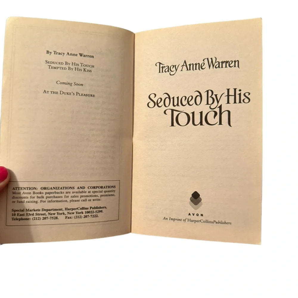 “Seduced By His Touch,” By New York Times Bestselling Author Tracy Anne Warren.